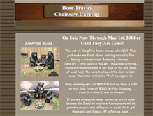 Tablet Screenshot of beartrackschainsawcarving.com